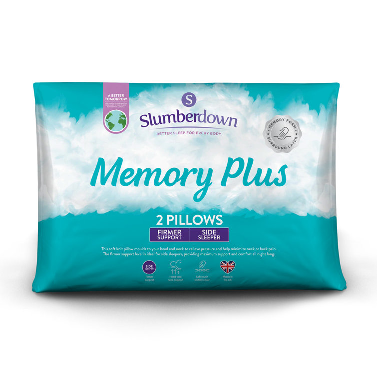 Firm memory foam outlet pillow side sleeper